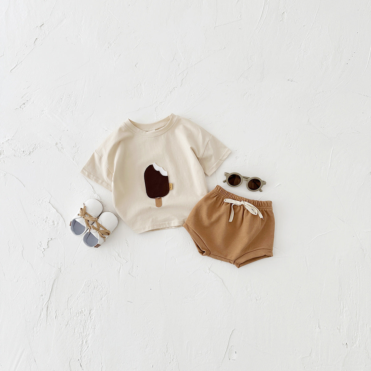 Adorable Ice Cream Print Two-Piece Set for Babies & Toddlers