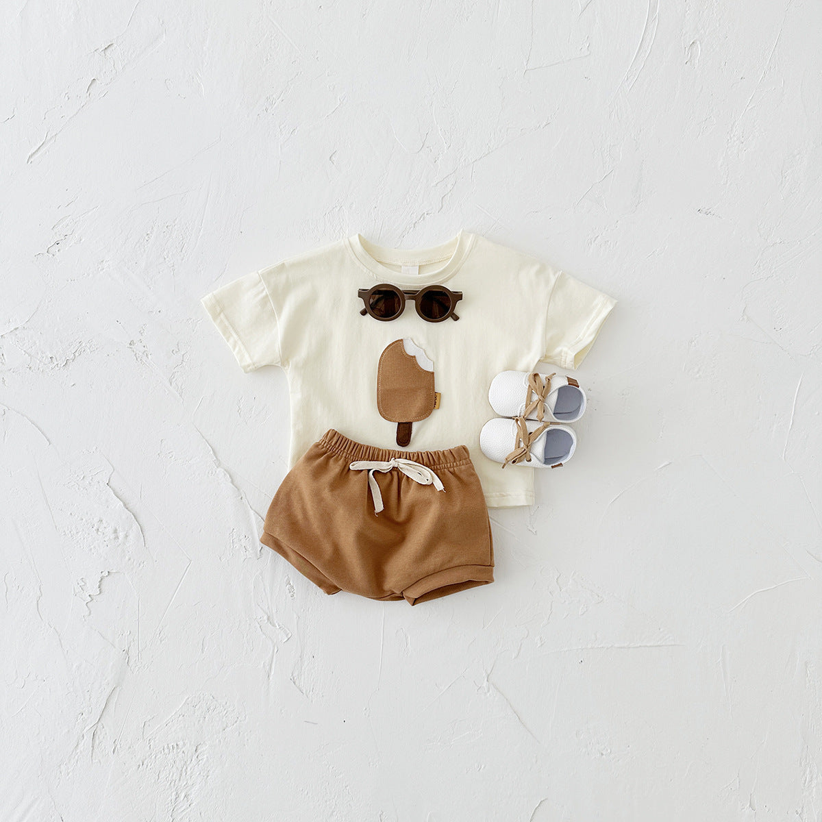 Adorable Ice Cream Print Two-Piece Set for Babies & Toddlers