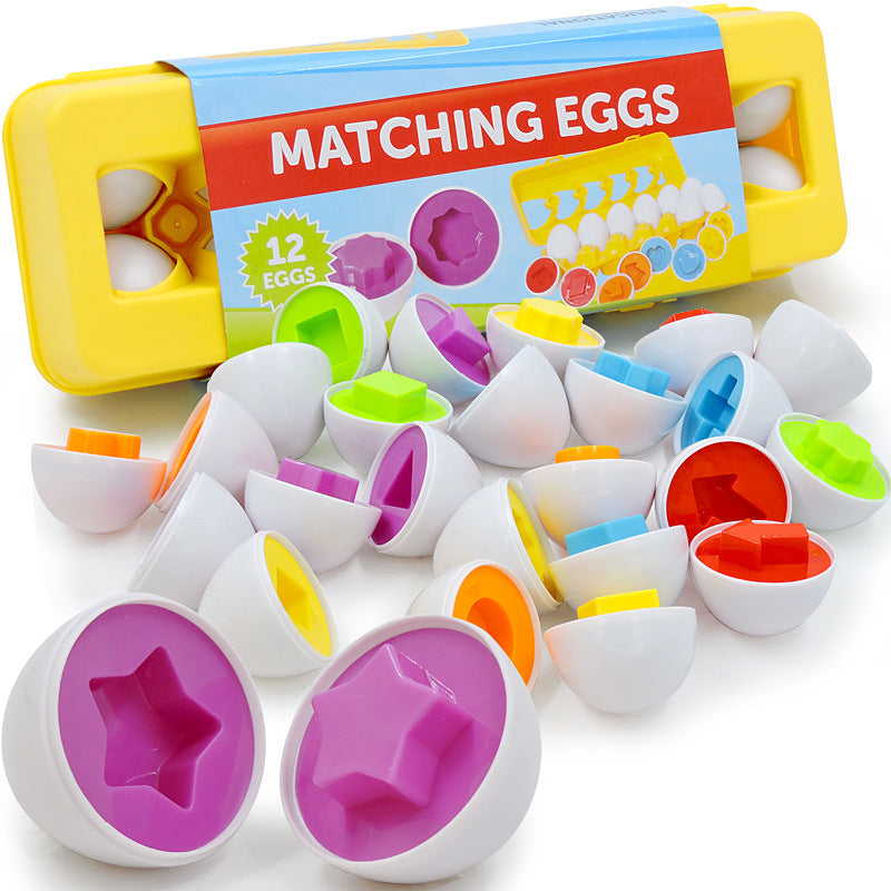 Fun & Educational Shape-Matching Egg Toy for Kids