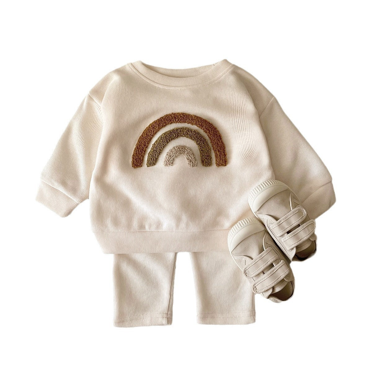Cute & Comfortable Letter Print Two-Piece Set for Babies & Toddlers