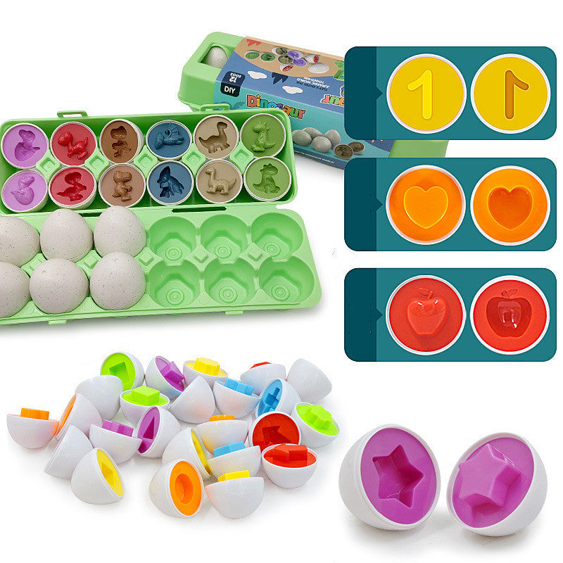 Fun & Educational Shape-Matching Egg Toy for Kids