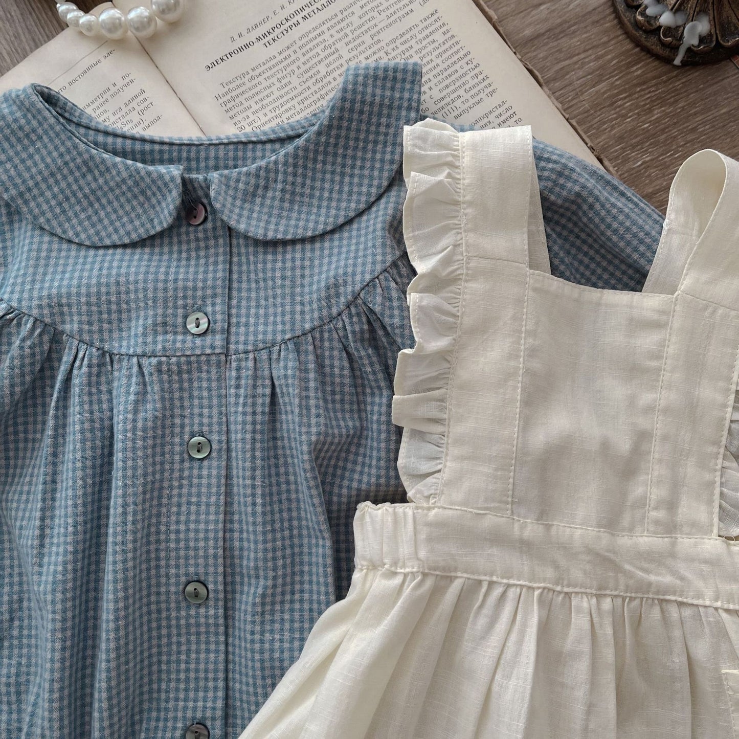Charming Cotton Jumpsuit & Skirt for Girls