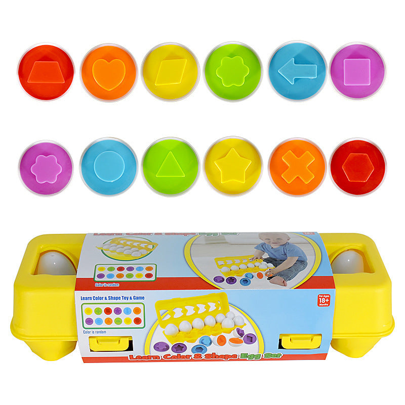 Fun & Educational Shape-Matching Egg Toy for Kids