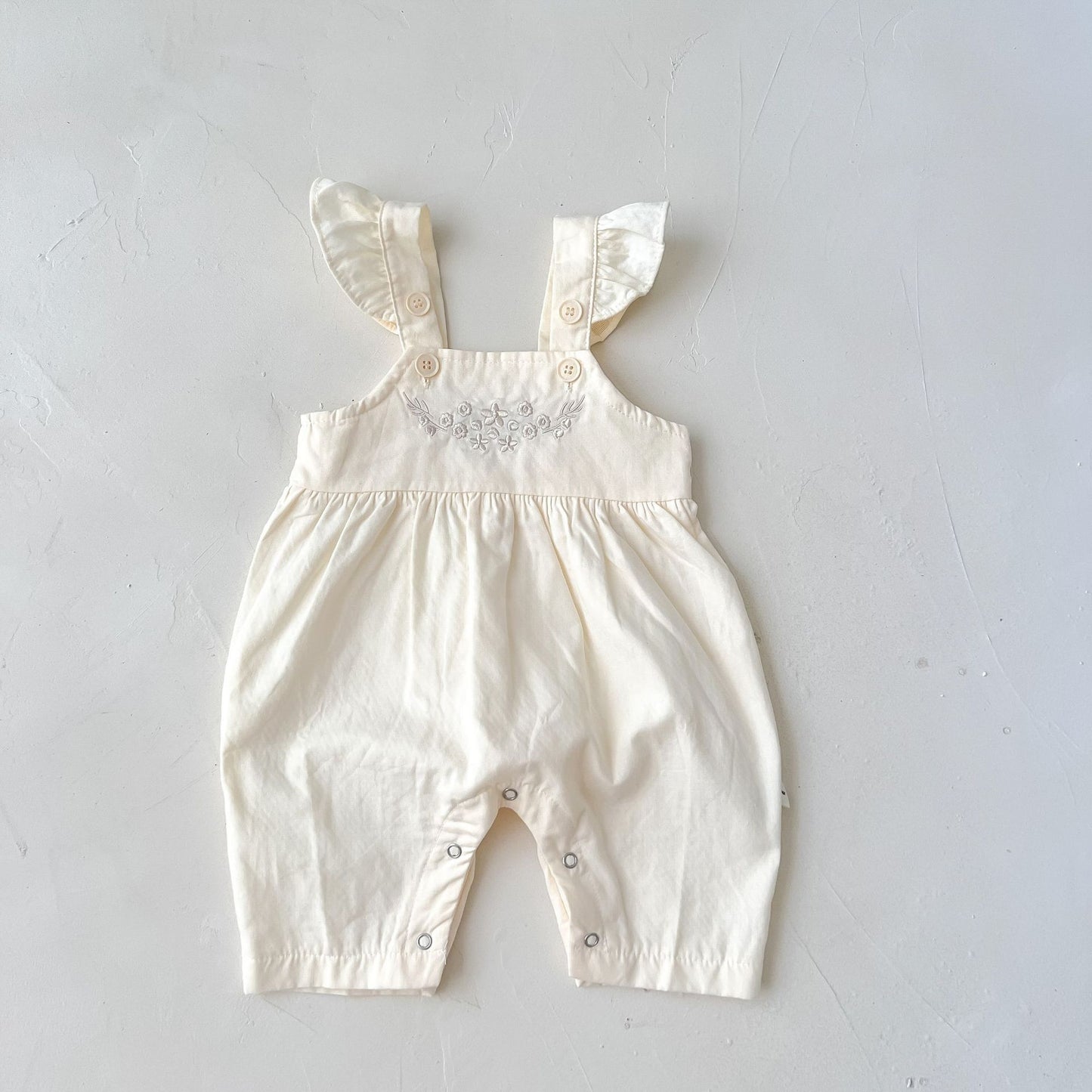 Charming Cotton Suspender Pants Set for Baby Girls