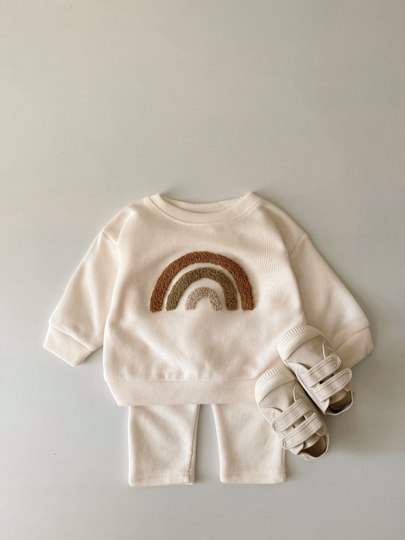 Cute & Comfortable Letter Print Two-Piece Set for Babies & Toddlers