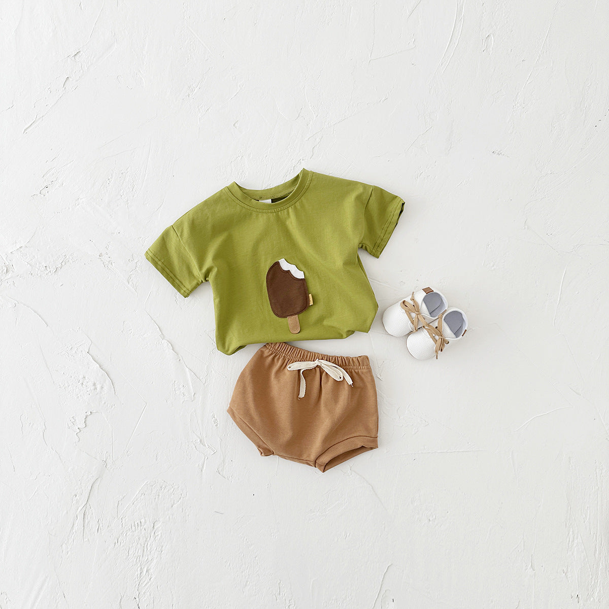 Adorable Ice Cream Print Two-Piece Set for Babies & Toddlers