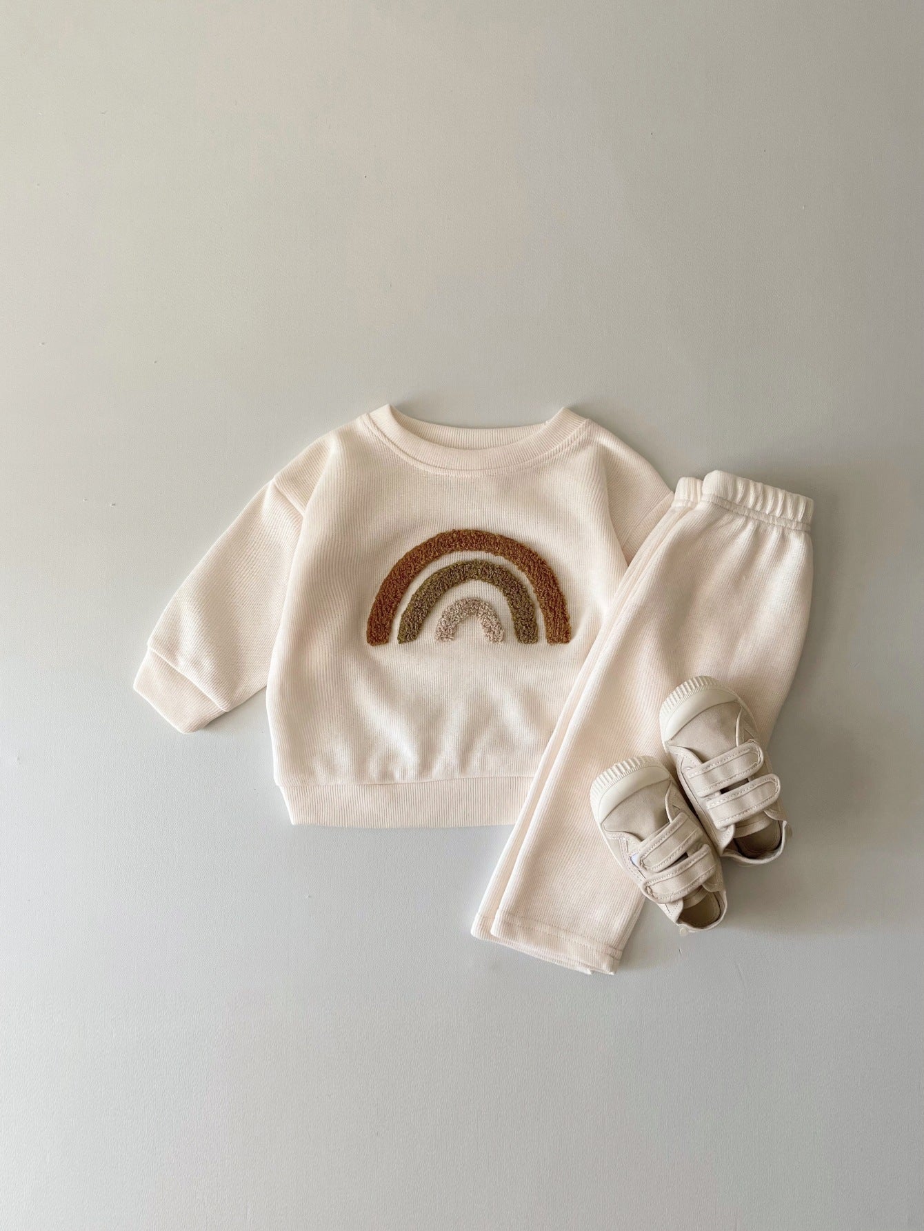 Cute & Comfortable Letter Print Two-Piece Set for Babies & Toddlers