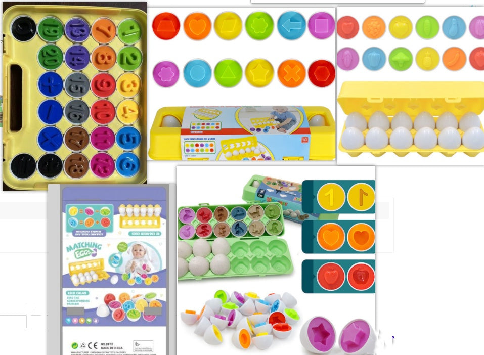 Fun & Educational Shape-Matching Egg Toy for Kids