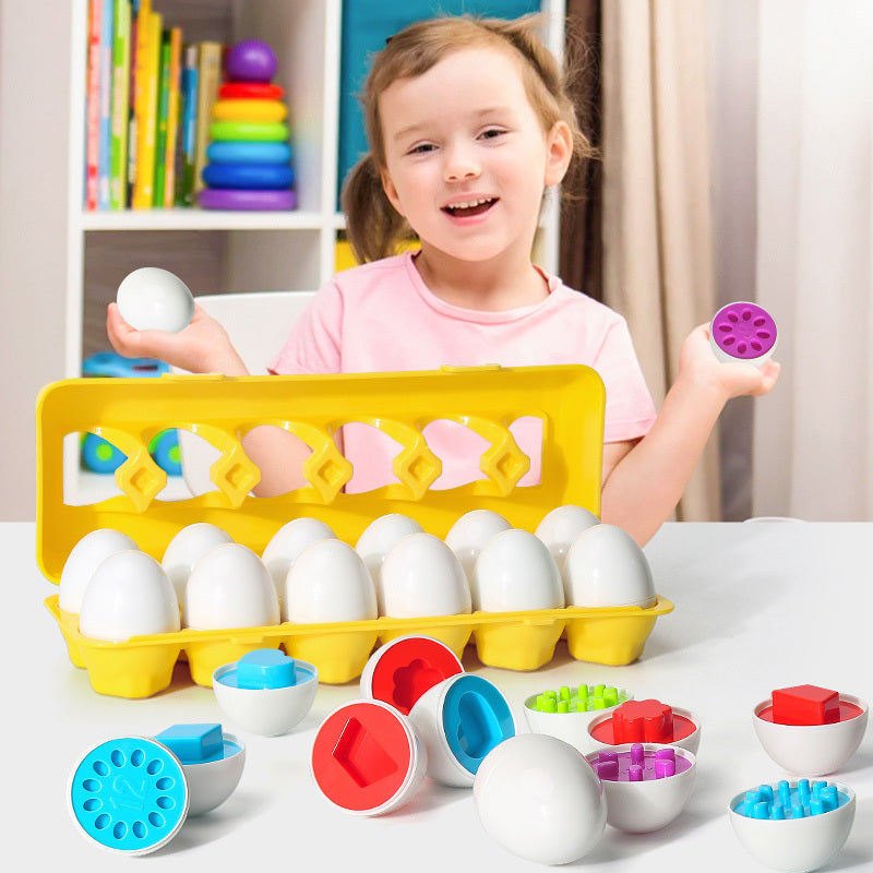 Fun & Educational Shape-Matching Egg Toy for Kids