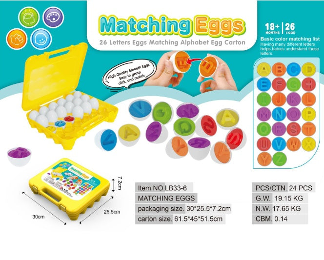 Fun & Educational Shape-Matching Egg Toy for Kids