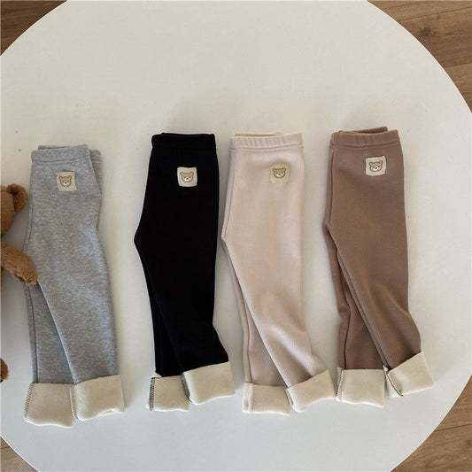 Cozy & Stylish Winter High-Waist Trousers for Kids