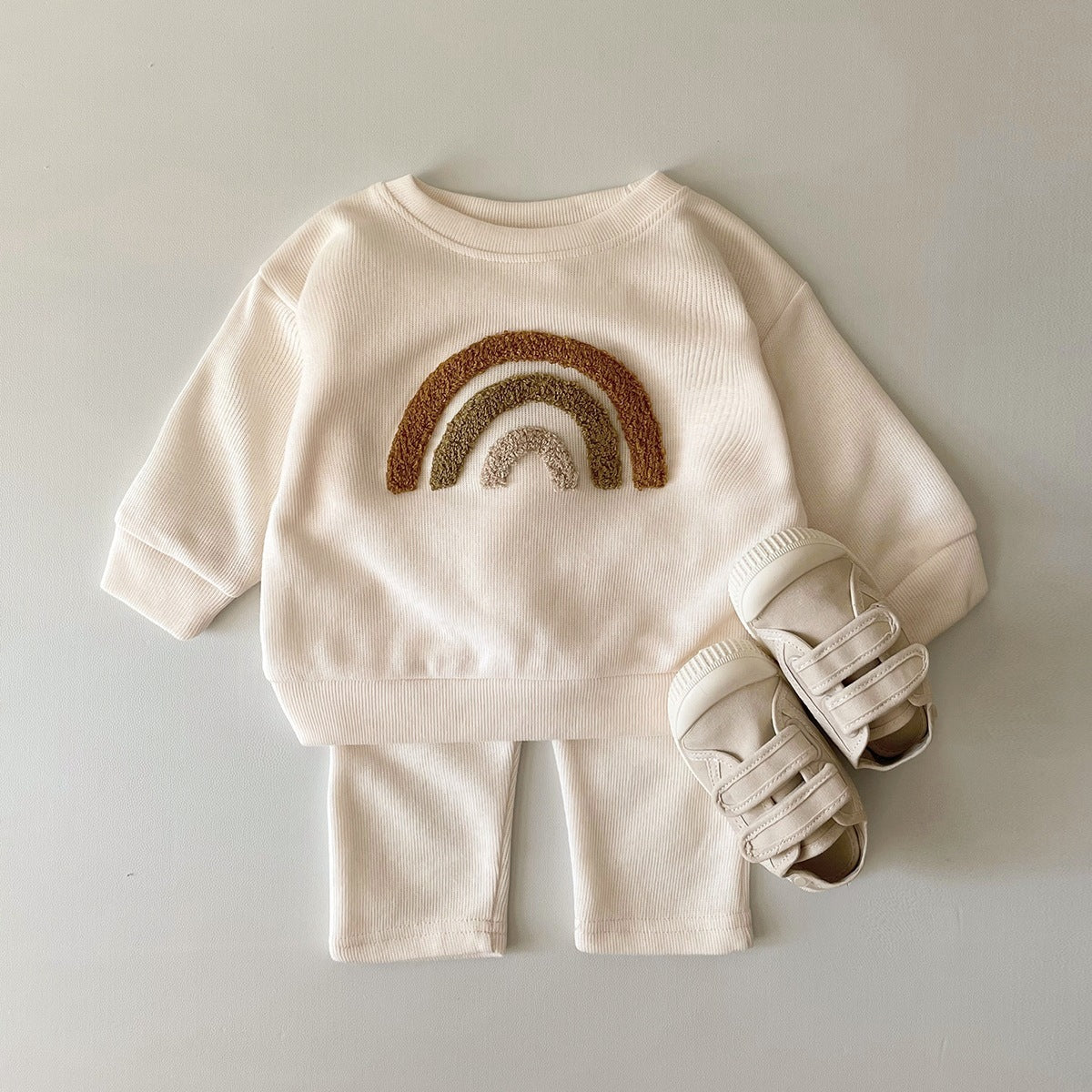 Cute & Comfortable Letter Print Two-Piece Set for Babies & Toddlers