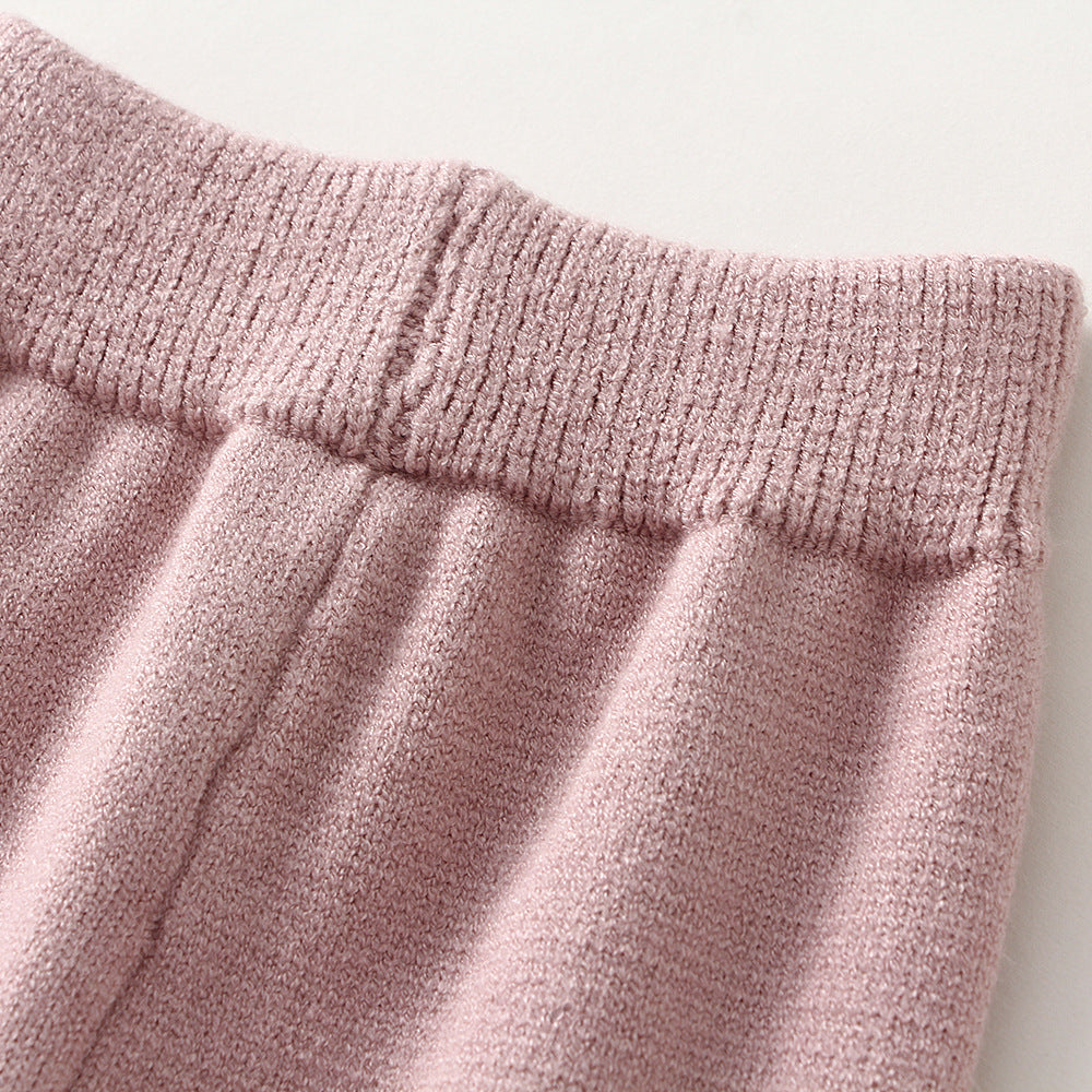 Children's Knitted Love Sweater And Pants Set
