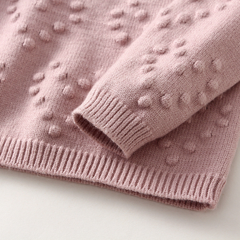 Children's Knitted Love Sweater And Pants Set