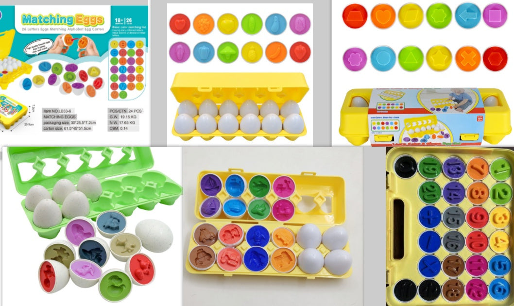 Fun & Educational Shape-Matching Egg Toy for Kids