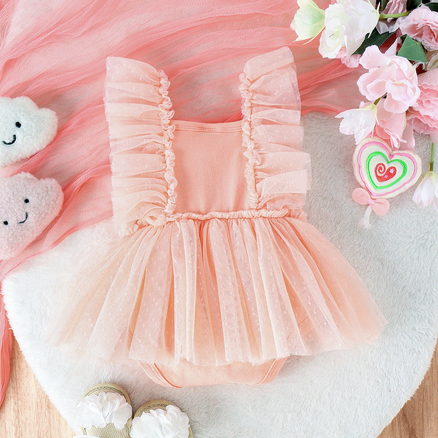 Cute & Comfortable Baby Girl Triangle Jumpsuit