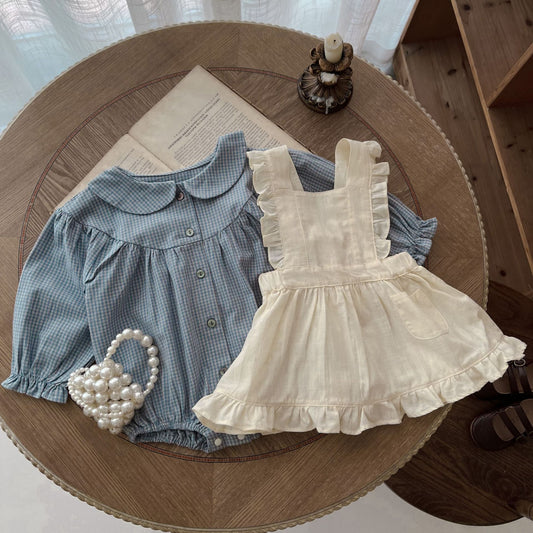 Charming Cotton Jumpsuit & Skirt for Girls